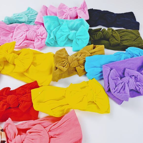 21 Baby Bow Headbands Set - Fun Colors - Picture 5 of 5